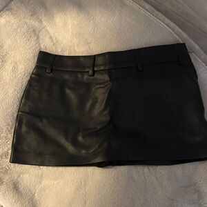 Edikted Black Faux Leather Skirt